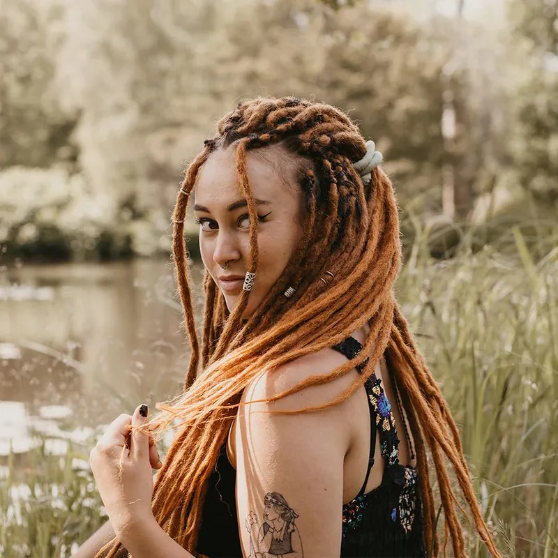 Dreadlocks femme caramel
